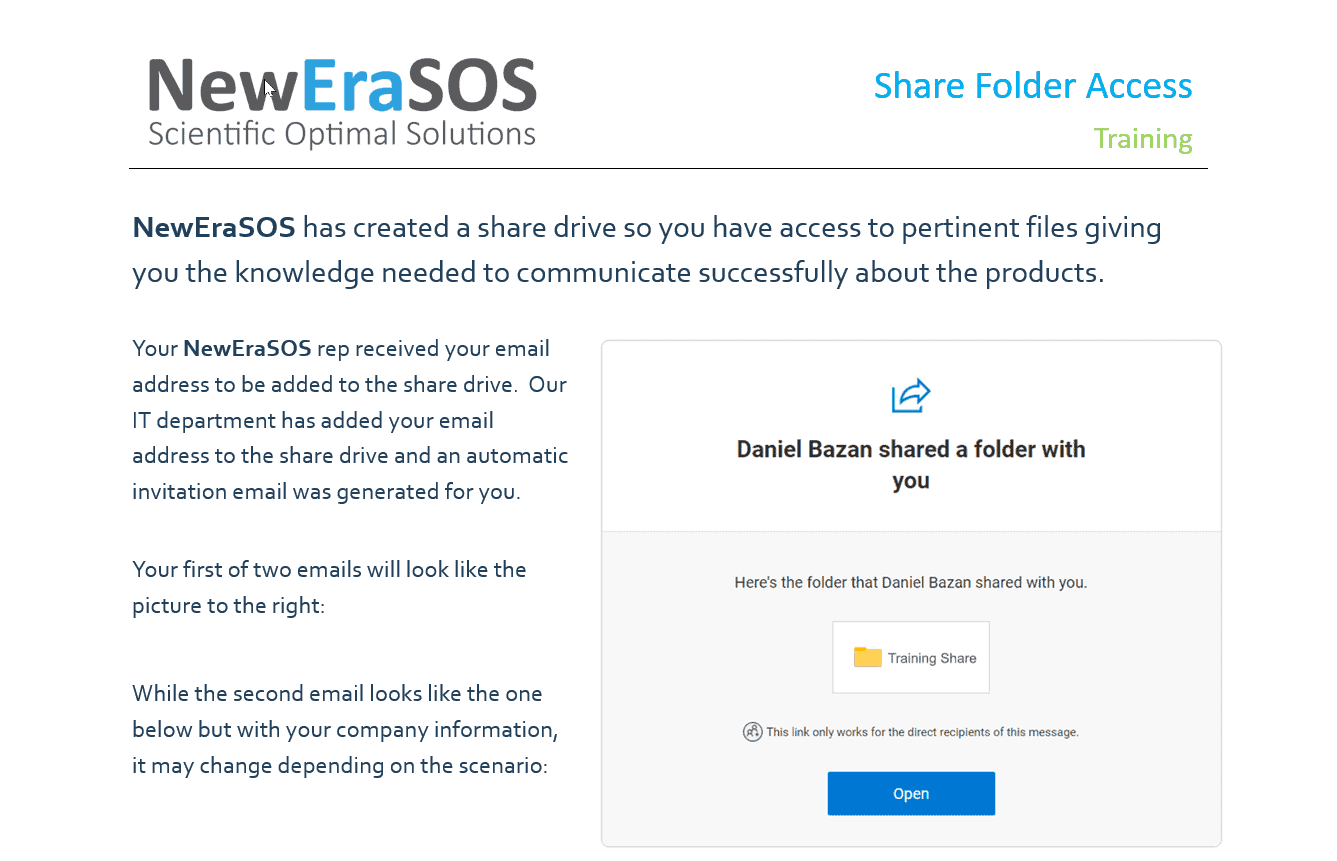 Shared Drive Access Instructions NewEraSOS