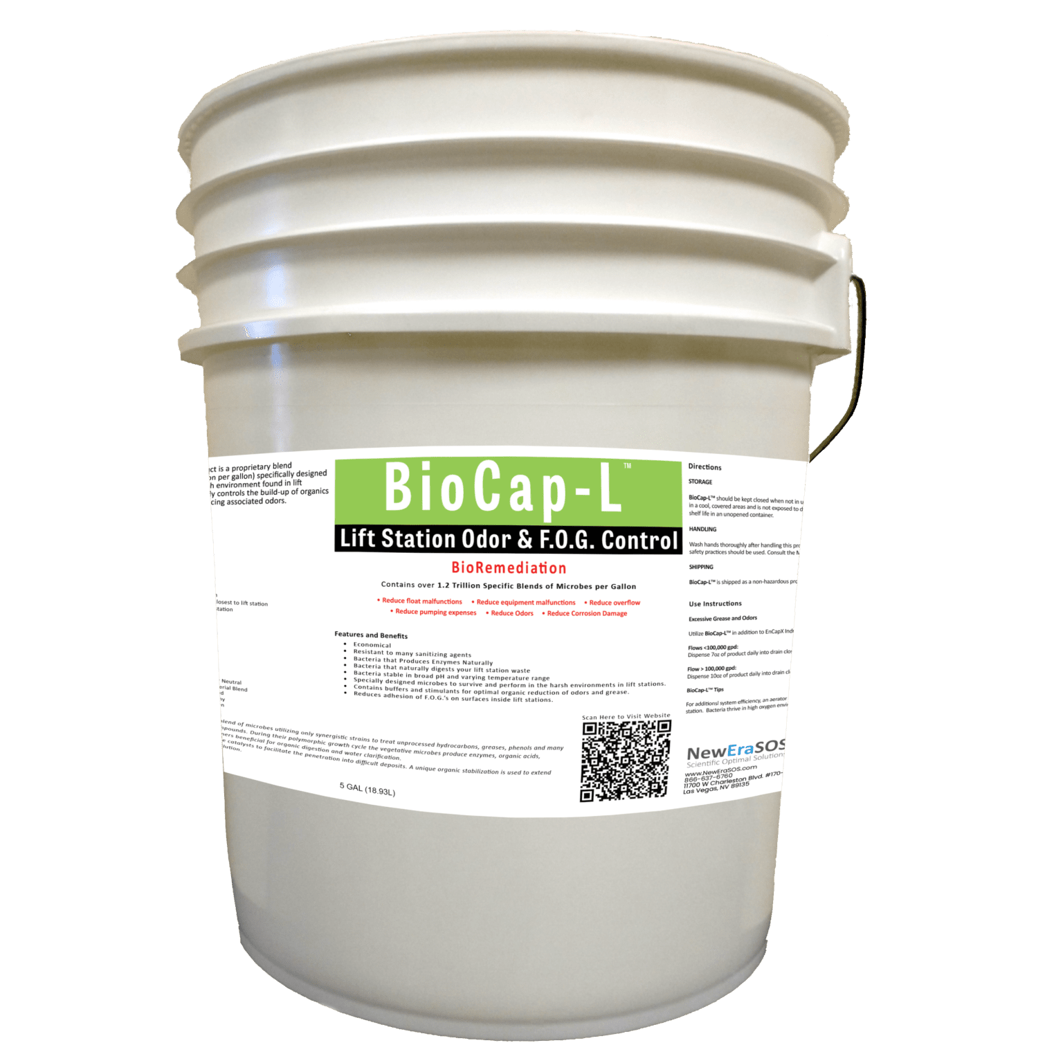 BioCapL™ BioRemediation Over 1.2 Trillion Blends Of Bacteria Per