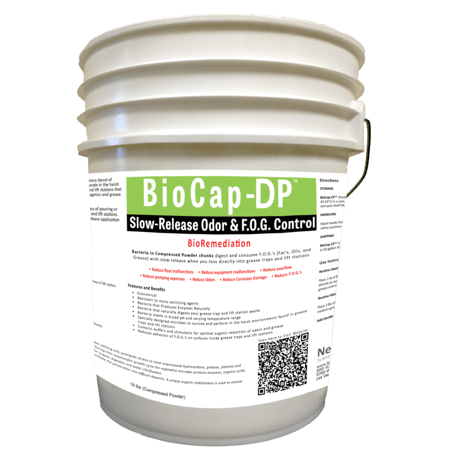 BioCap-DP - BioRemediation for Grease Trap and Lift Stations