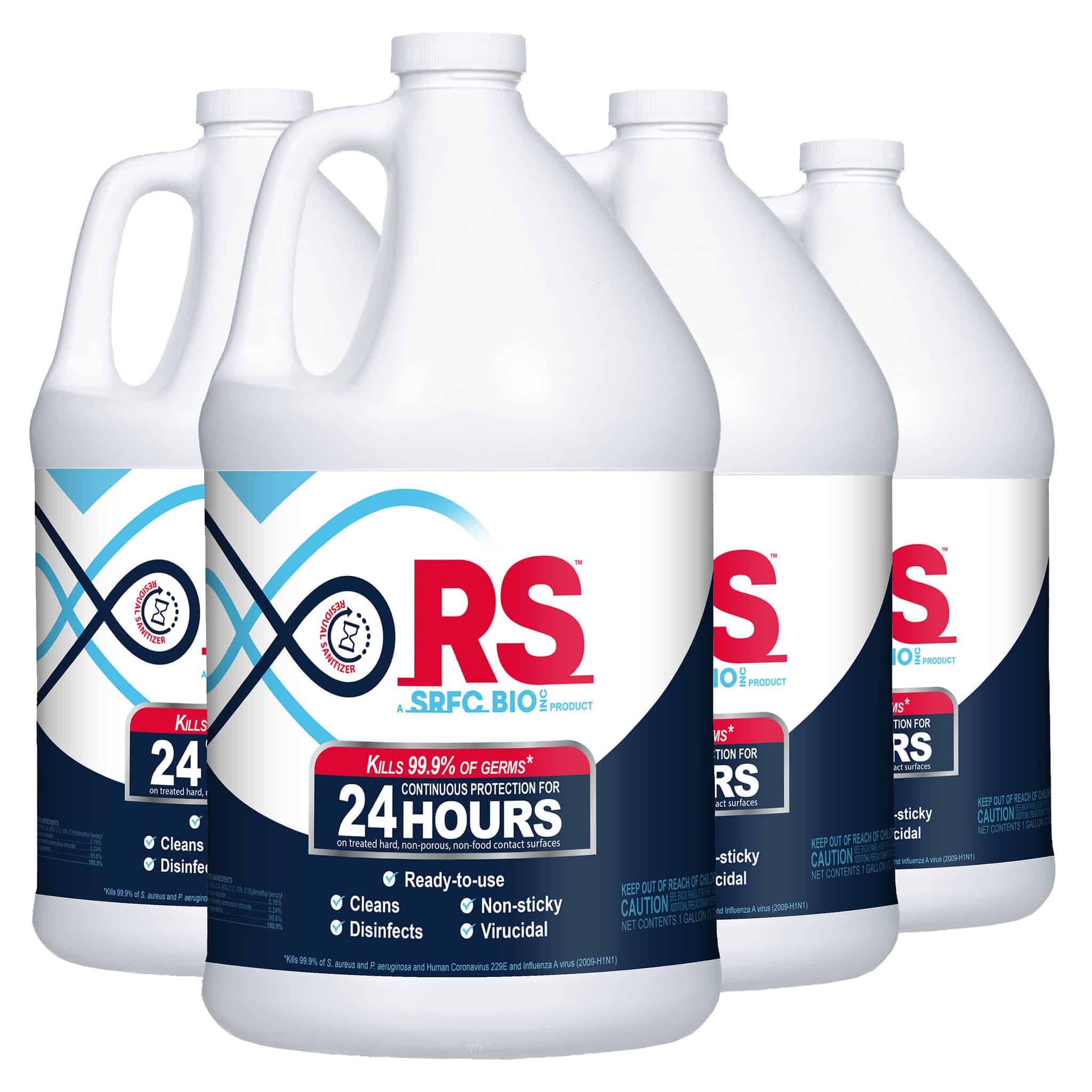 RS™ Easiest To Use 24Hour Residual Sanitizer / Disinfectant (4/1