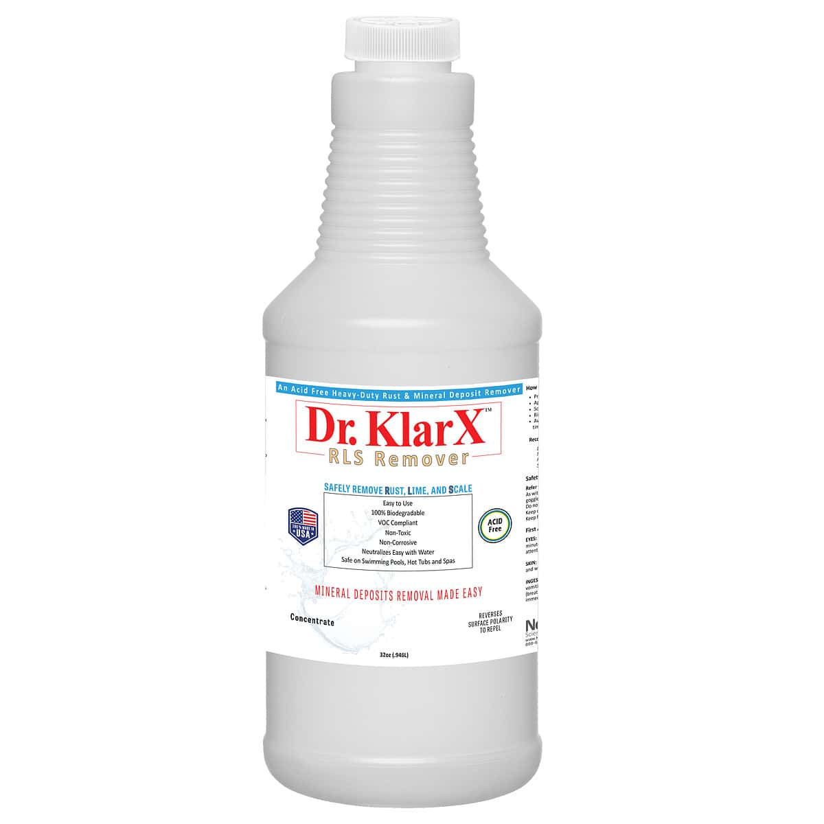 Dr KlarX RLS Remover 32oz Bottle