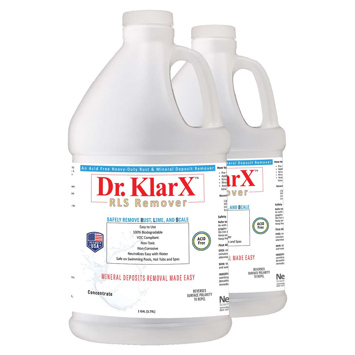 Dr KlarX RLS Remover 2/1-Gallon Bottles