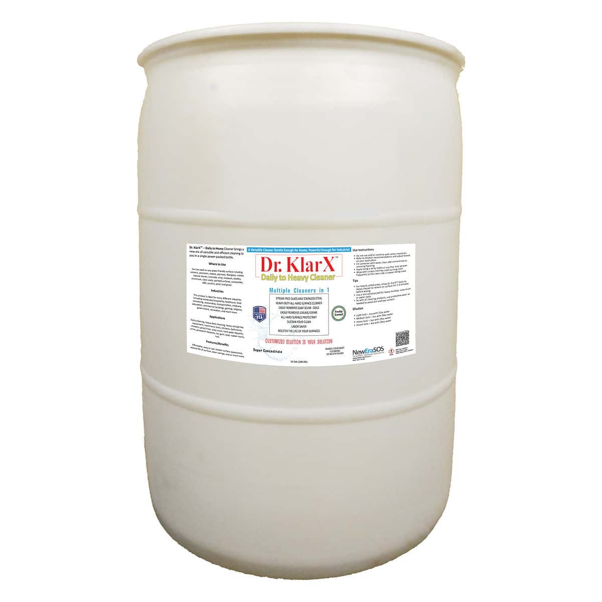Dr. KlarX Daily to Heavy - 55-Gallon Drum