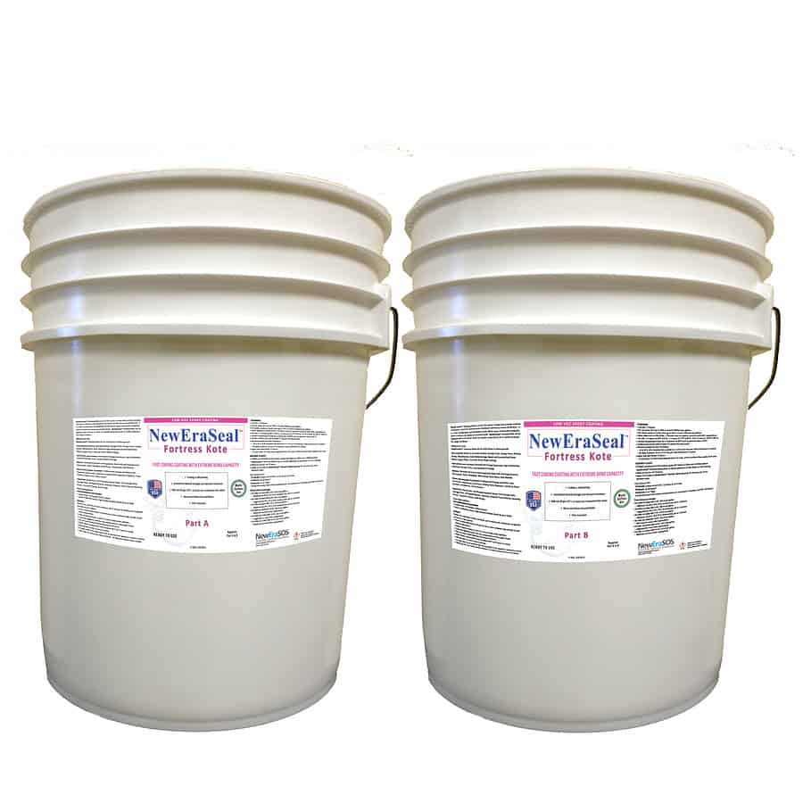 NewEraSeal Fortress Kote - Two Part Koting - Bonds to Surface (5 Gallons = 2.5-Gal PART A & 2.5-Gal PART B)