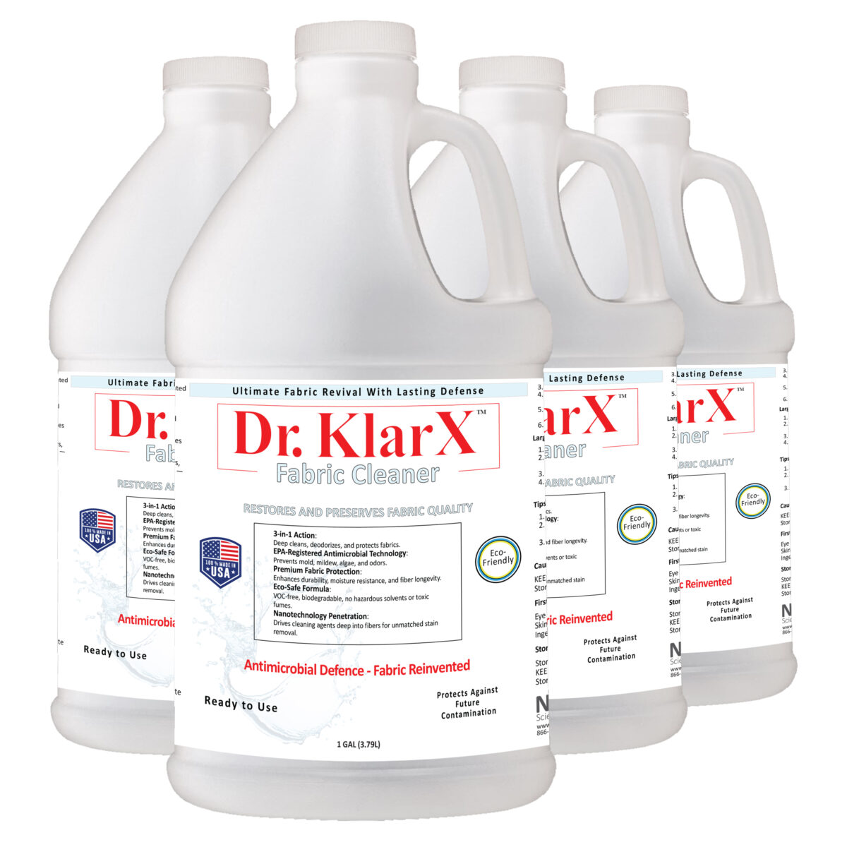Dr KlarX Fabric Cleaner 4/1-gallon bottles