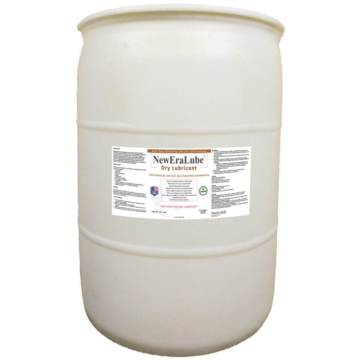 NewEraLube Dry Lubricant 55 gallon
