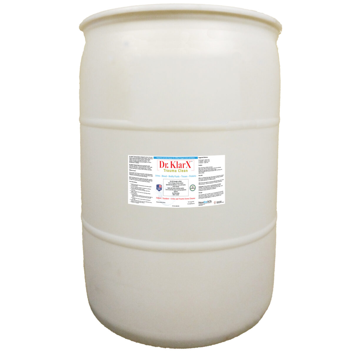 Dr KlarX Trauma Clean 55 gallon