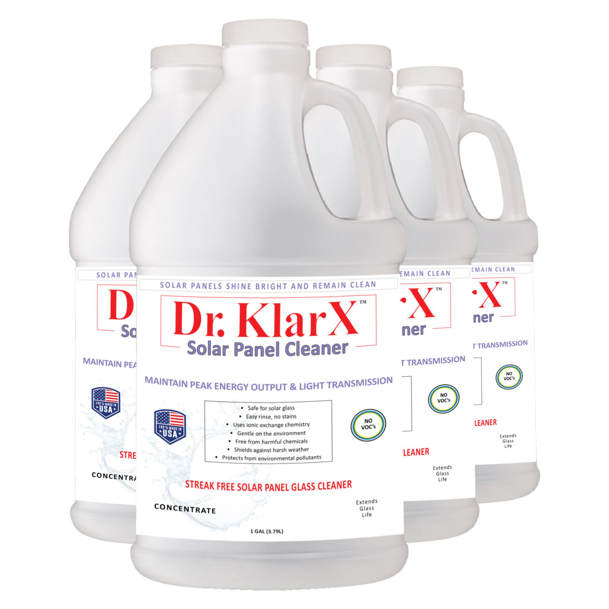 Dr KlarX Solar Panel Cleaner 4-1 gallon