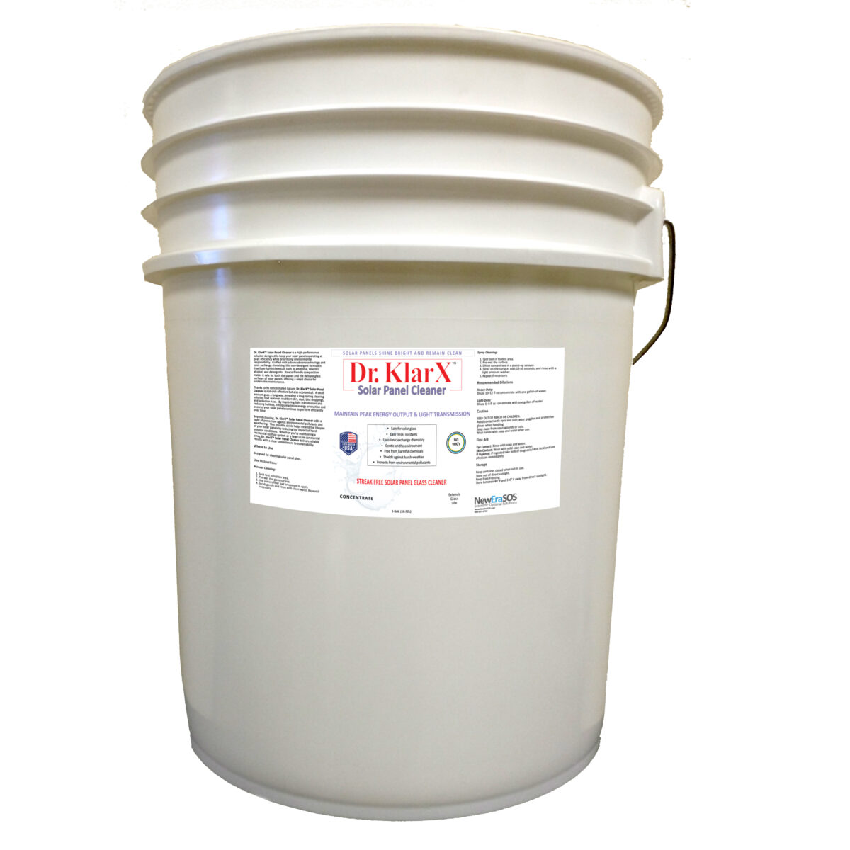 Dr KlarX Solar Panel Cleaner 5 gallon